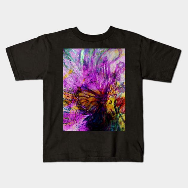 A Hard-Working Butterfly Kids T-Shirt by Marsal